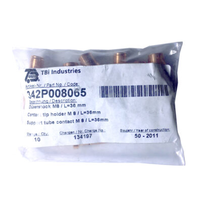 Support tube contact M 8 / L=36  mm