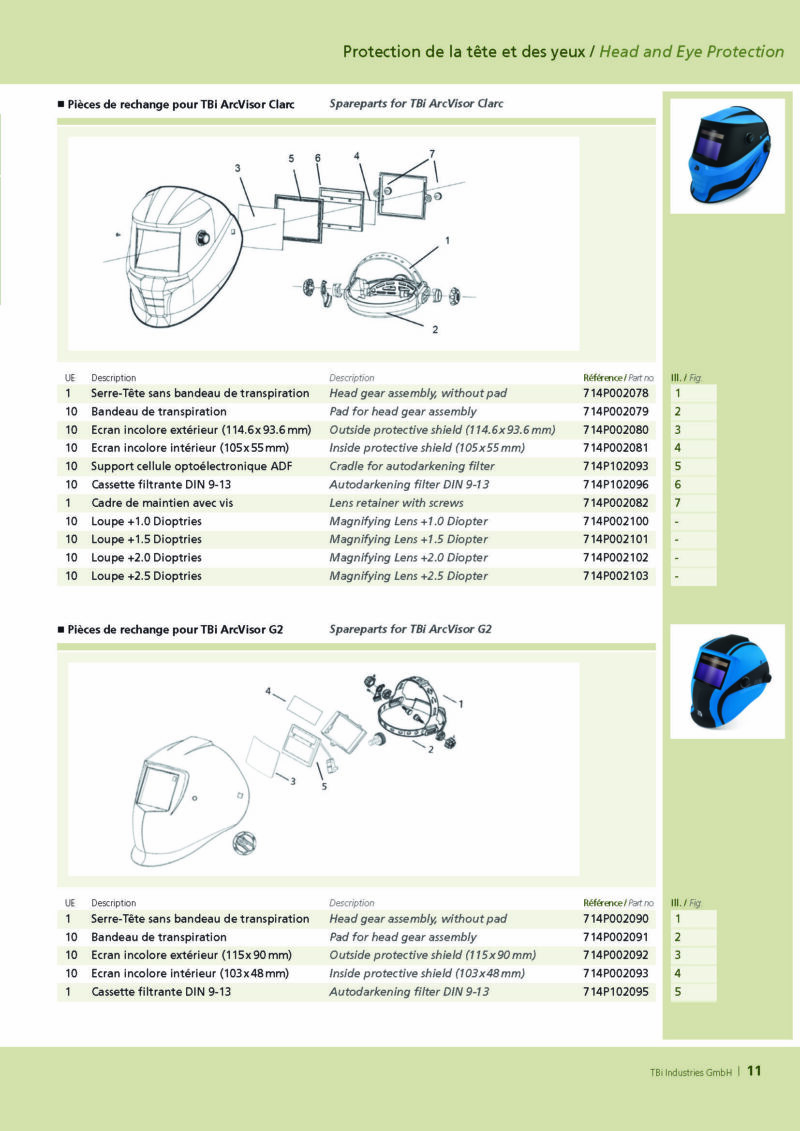 Fiche MASQUE ARCVISOR G2